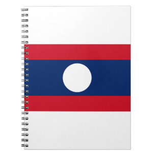 Laos Flag Notebook