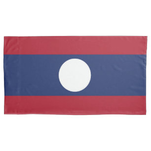 Laos flag pillowcase