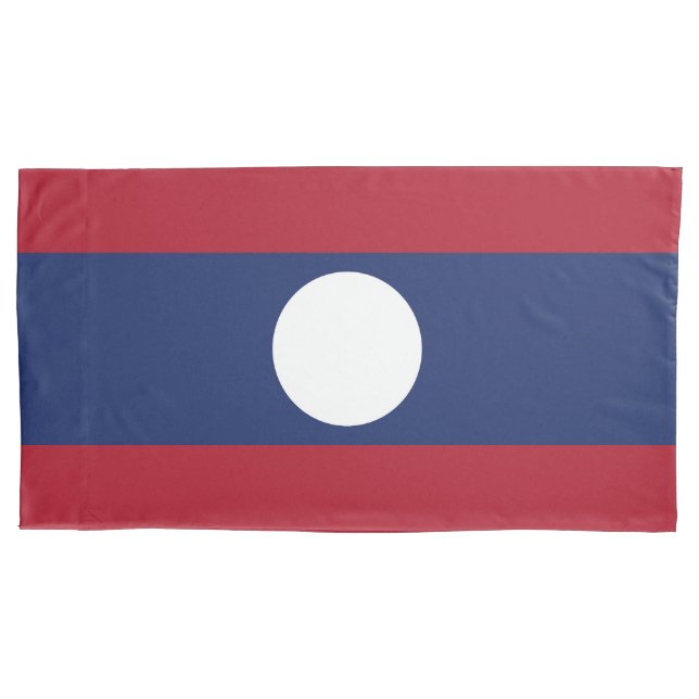Laos flag pillowcase (Front)