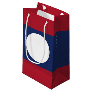 Laos flag small gift bag