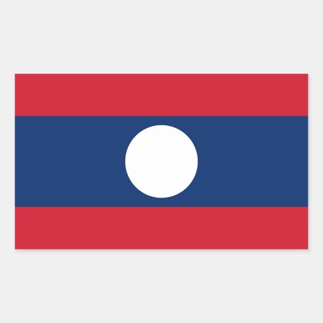 Laos Flag Sticker (Front)