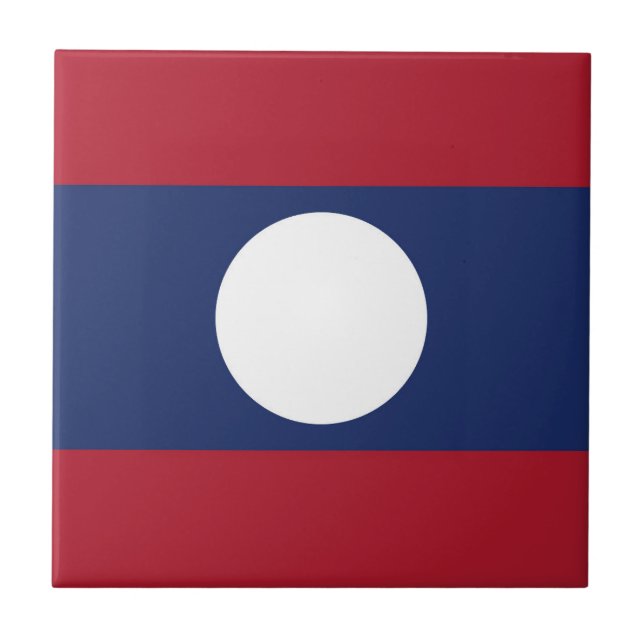 Laos flag tile (Front)