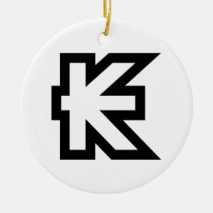 Laos Kip Lao / Laotian Money Sign Ceramic Ornament