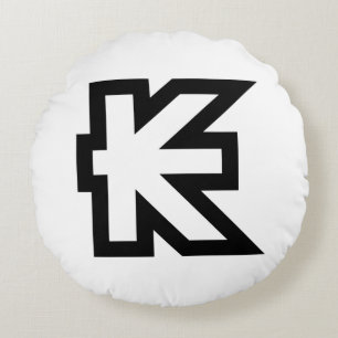 Laos Kip Lao / Laotian Money Sign Round Pillow