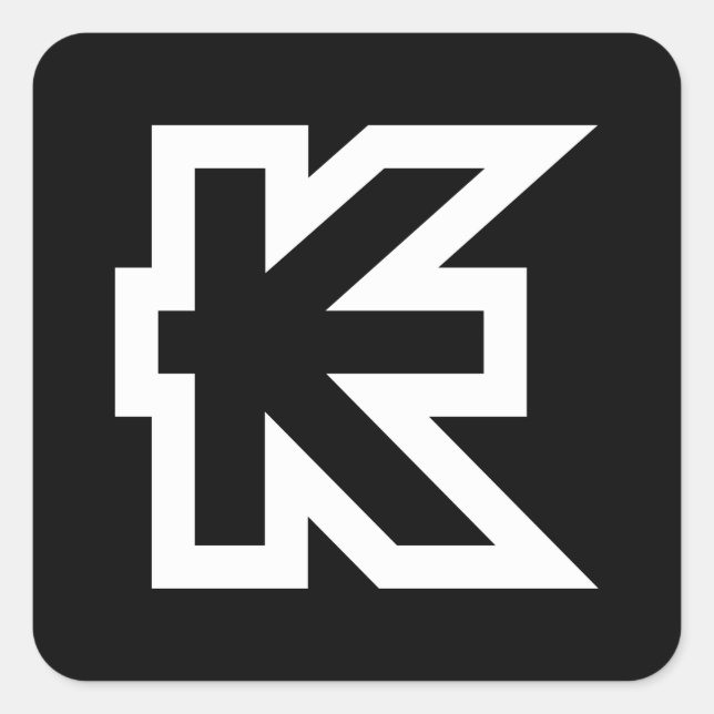 Laos Kip Lao / Laotian Money Sign Square Sticker (Front)