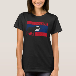 Laos Lao Laotian Proud Wild Elephants Former Natio T-Shirt