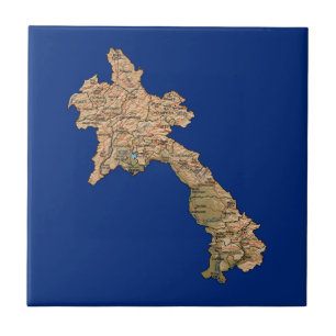 Laos Map Tile