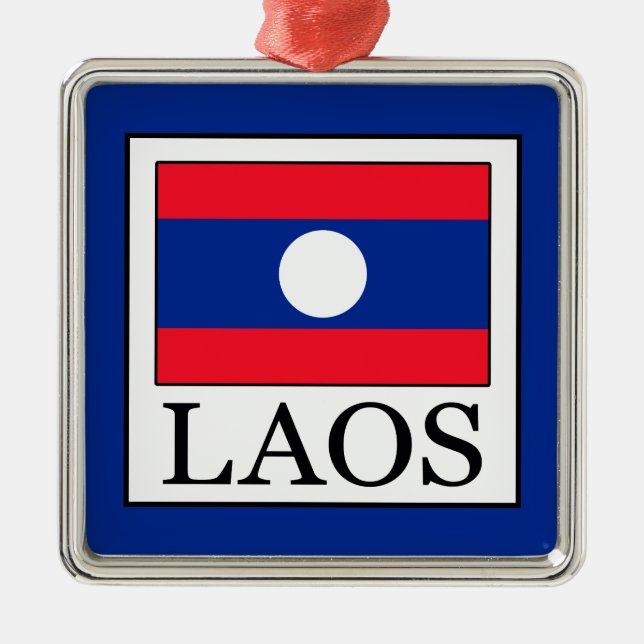Laos Metal Ornament (Front)