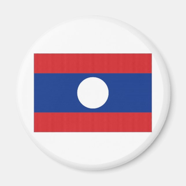 Laos National Flag Magnet (Front)