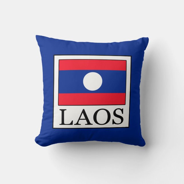 Laos Throw Pillow (Front)
