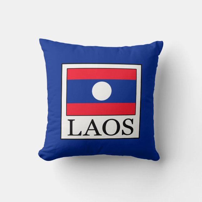 Laos Throw Pillow (Front)