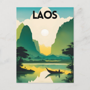 Laos Travel Postcard