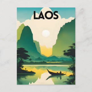 Laos Travel Postcard