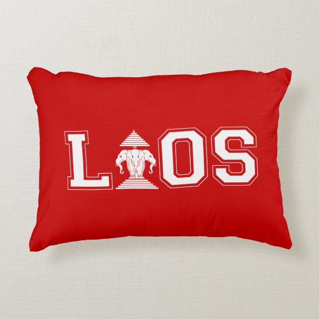 LAOS UNIVERSITY ACCENT PILLOW (Front)