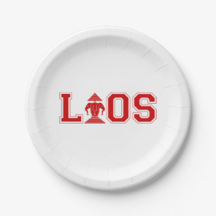 LAOS UNIVERSITY PAPER PLATE