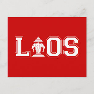 LAOS UNIVERSITY POSTCARD