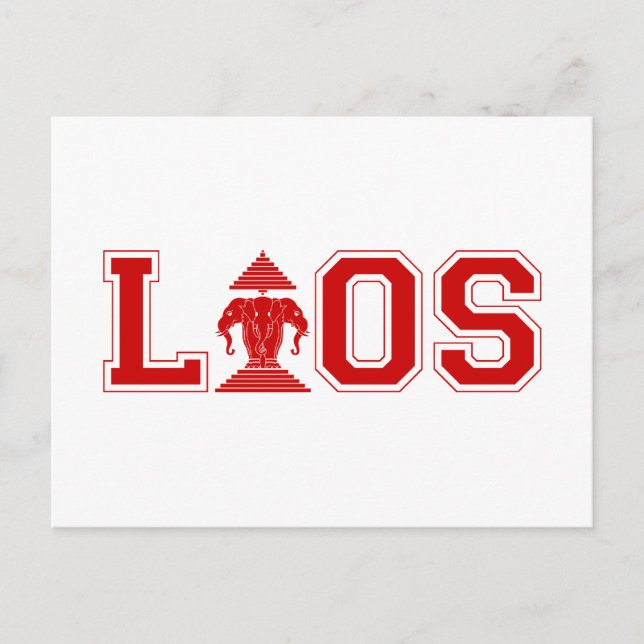 LAOS UNIVERSITY POSTCARD (Front)