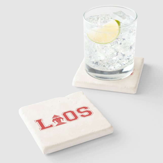 LAOS UNIVERSITY STONE COASTER (Side)