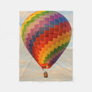 Laos, Vang Vieng. Hot air balloon Fleece Blanket