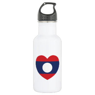Laotian Heart Flag 532 Ml Water Bottle