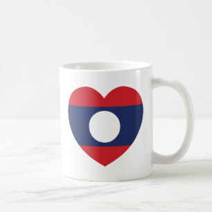 Laotian Heart Flag Coffee Mug