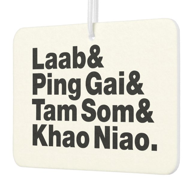 Laotian Street Food Air Freshener (Left)