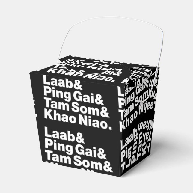 Laotian Street Food Favor Box (Front Side)