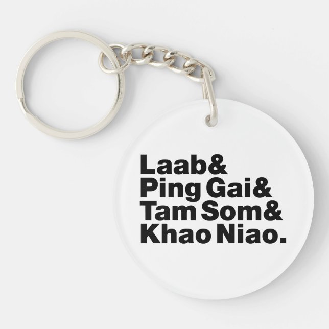 Laotian Street Food Keychain (Front)