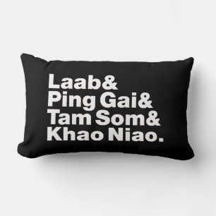 Laotian Street Food Lumbar Pillow