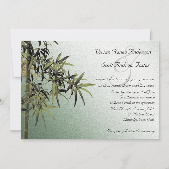 Lap of Nature - invitations de mariage (Devant)