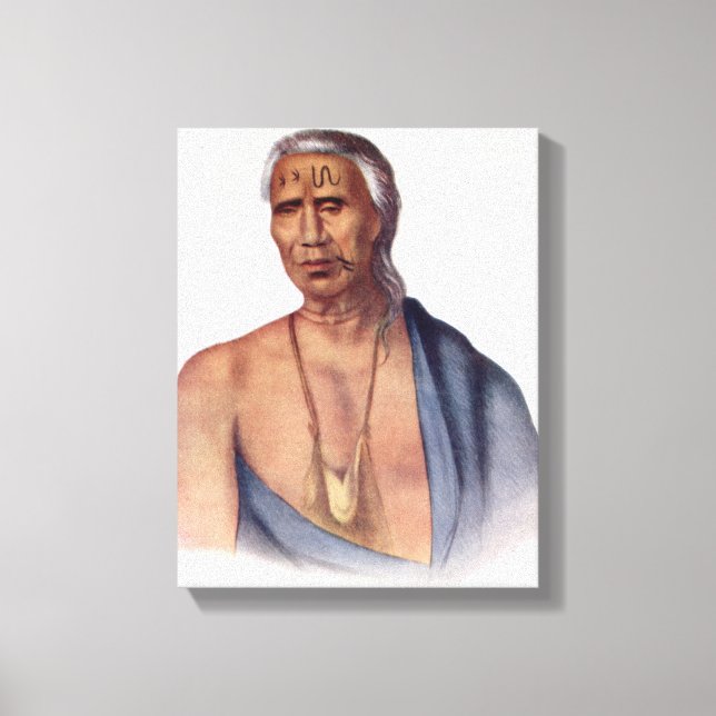 Lap-Pa-Win-Soe, a Delaware Chief Canvas Print (Front)