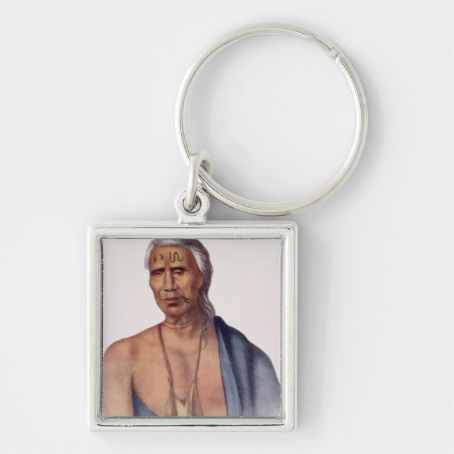 Lap-Pa-Win-Soe, a Delaware Chief Keychain (Front)