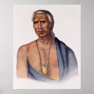Lap-Pa-Win-Soe, a Delaware Chief Poster