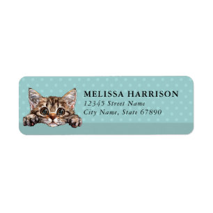 LaPerm Cat Return Address Labels