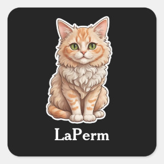 LaPerm Square Sticker