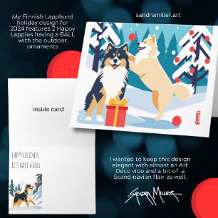 LAPHONE FINLANDAIS 2024 cartes d'art de vacances V