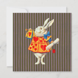 Lapin à Alice Wonderland ~ Invitation