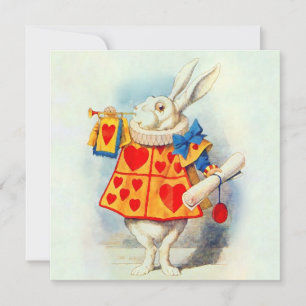 Lapin à Alice Wonderland ~ Invitation