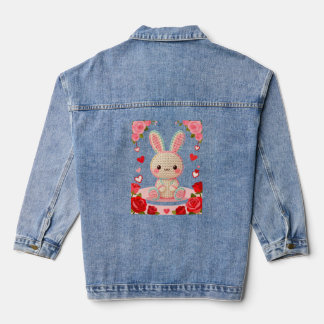 Lapin au Crochet Doux & Roses