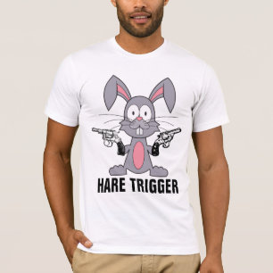 LAPIN AVEC ARME À FEU, T-SHIRTS HARE TRIGGER