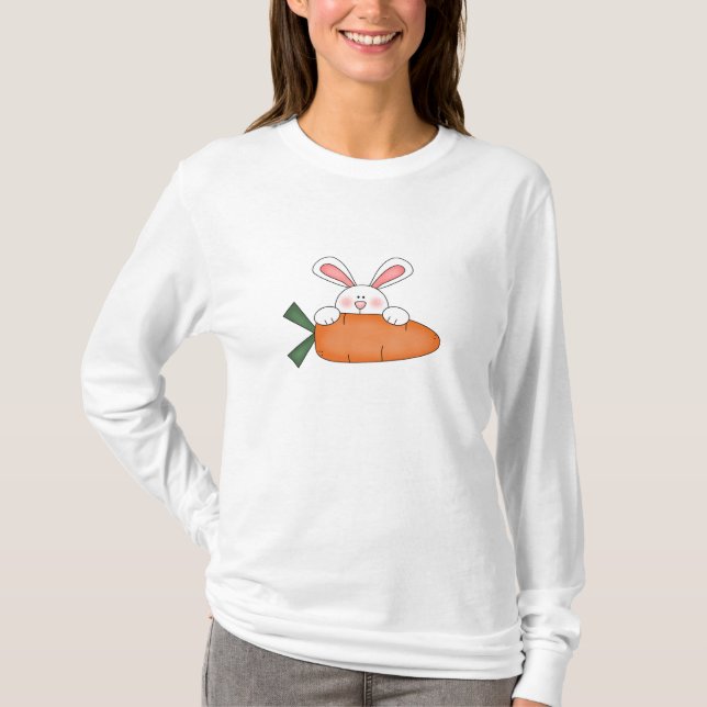 Lapin avec le T-shirt de carotte (Devant)