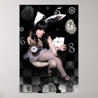 Lapin blanc LGG 20" x 30" POSTER