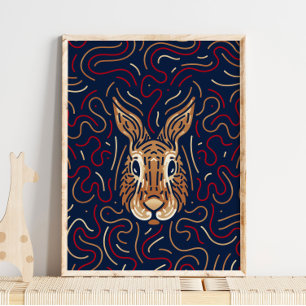 Lapin chinois Zodiac Impression numérique Zodiac