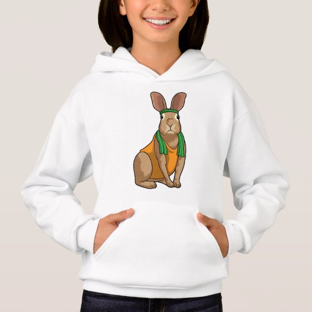 Lapin comme coureur avec serviette (Devant)