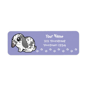 Lapin de dessin animé (oreille tombante, poils lis
