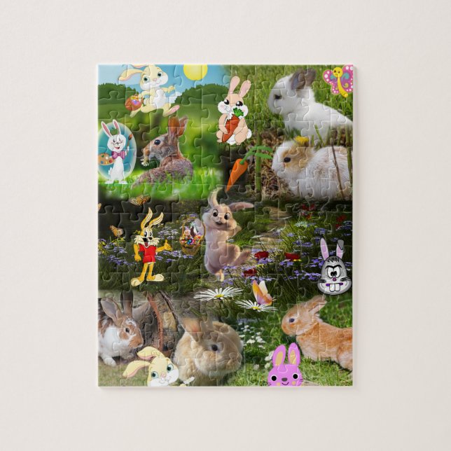 Lapin de dessin / Puzzle de lapin de bébé Puzzle p (Vertical)
