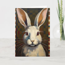 Lapin de l'art folklorique Carte vierge