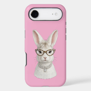 Lapin de mode amusant avec lunettes léopard