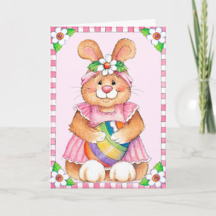 Lapin de Pâques - Carte de voeux