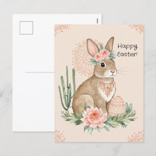 Lapin de Pâques chrétien – Carte postale